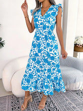 Sleeveless V Neck Summer A Line Midi Dress Boho Dress InsStreet
